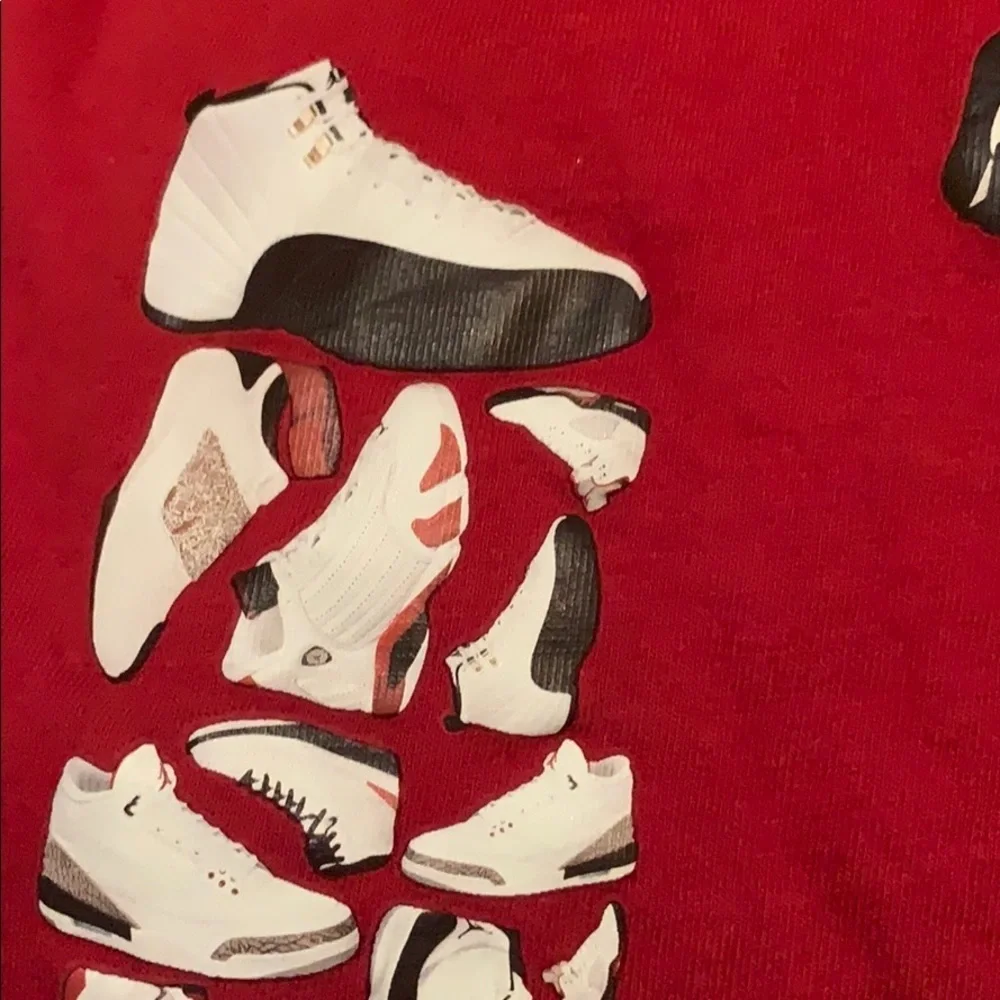 Rare! Nike JORDAN J'S Sneaker Air Nike T-Shirt XL